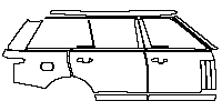 Land Rover Range Rover Extended Wheelbase 2013 - (right) Door+ABCD Pillar+Rear Fender