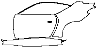 Ferrari Roma Coupe 2020 - (right)Door+Side Skirt+Rear Fender