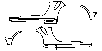 Porsche 911 Turbo 2014 - Rocker Panel (The bottom edge of rear fender dosen't cover the coarse-grained surface)