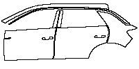 Volkswagen T-ROC Exterior 2020 - (left) Door+Side Skirt+Rear Fender