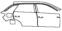 Volkswagen T-ROC Exterior 2020 - (right) Door+Side Skirt+Rear Fender
