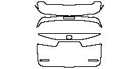 Lexus LM Exterior 2020 - Trunk Lid (with "LEXUS" and "LM300h" emblems)