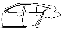 Cadillac CT5 (US) Exterior 2020 - (left) Door+Side Skirt+Rear Fender