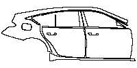 Cadillac CT5 (US) Exterior 2020 - (right) Door+Side Skirt+Rear Fender