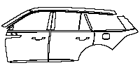 Lincoln Aviator Exterior 2020 - (left) Door+BC Pillar+Rear Fender