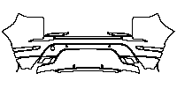 Land Rover Range Rover Evoque 5 Doors 2020 - Rear Bumper