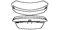 Cadillac CT5 V-Series Blakwing Exterior 2020 - Trunk Lid (with Carbon Fiber package, with ''CT5'', ''V Blackwing'' emblems)