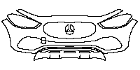 Mercedes-Benz GLA Base 2013 - Bumper+Headlamp