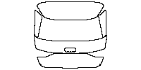 Audi A3 Sportback 2013 - Trunk Lid (without emblem)