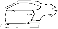 Toyota GR86 Exterior 2021 - (left) Door+Side Skirt+Rear Fender (without mudguards)
