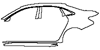 Audi A3 Sedan 2015 - (left)BC Pillar+Rear Fender+Side Skirt