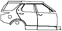 Land Rover Discovery Discovery 5 2021 - (right) Door+Side Skirt+Rear Fender (with ''R-Dynamic'' emblem on side skirt)