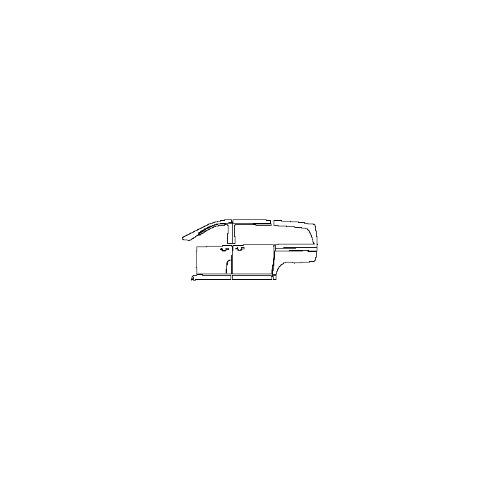 Mercedes-Benz V Class Exterior 2016 - (left) Door+Rear Fender+Side Skirt