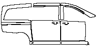Mercedes-Benz V Class Exterior 2016 - (right) Door+Rear Fender+Side Skirt