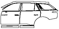 Hongqi E-HS9 Exterior 2021 - (left) Door+Side Skirt+Rear Fender