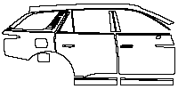 Hongqi E-HS9 Exterior 2021 - (right) Door+Side Skirt+Rear Fender