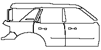 Ford Bronco Sport Base 2021 - (right)Door+Rear Fender