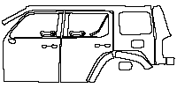 Tank 300 Exterior 2021 - (left) Door+Rear Fender (with roof rack)