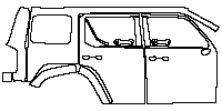 Tank 300 Exterior 2021 - (right) Door+Rear Fender (with roof rack)