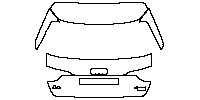 Audi A4 A4 allroad quattro 2017 - Trunk Lid (for Europe license plate, with ''A4'', '' allroad quattro'' emblems)