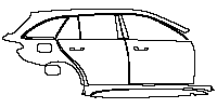 Mercedes-Benz C Class Estate 2015 - (right)Door+Side Skirt+Rear Fender