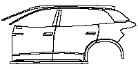 Volkswagen ID.6 X Exterior 2021 - (left) Door+Side Skirt+Rear Fender