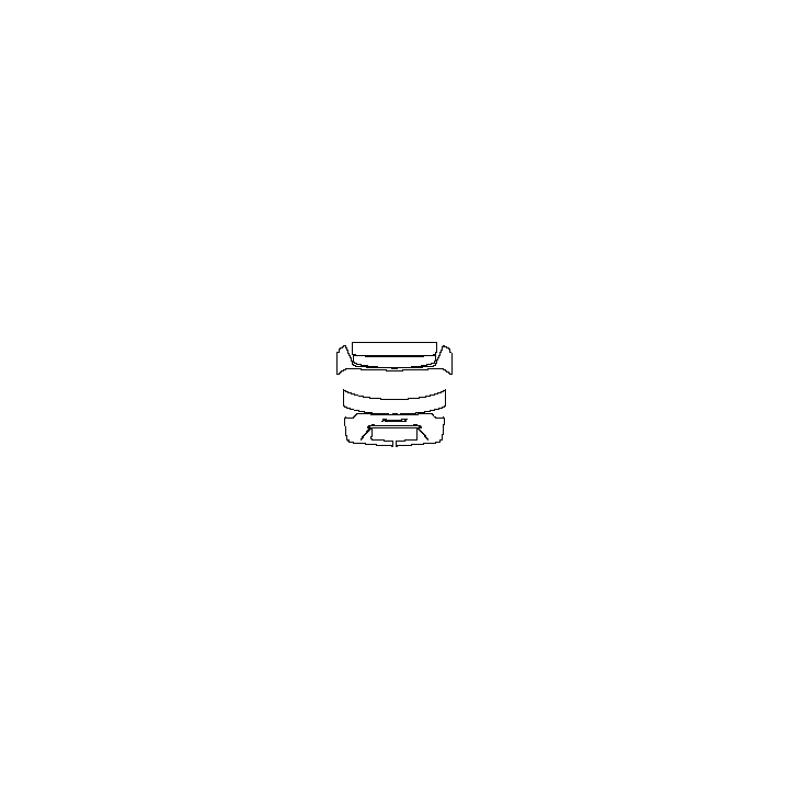 Porsche Panamera Sport Turismo 2017 - Trunk Lid (with Panamera 4S emblem)