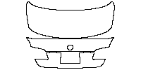BMW 5 Series Sedan 2014 - Trunk Lid (without model emble)
