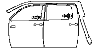 Toyota Tundra CrewMax 2014 - (left) Door+Rear Fender (with ''i FORCE 5.7L V8'' emblem on front door)
