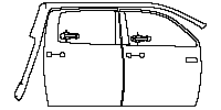 Toyota Tundra CrewMax 2014 - (right) Door+Rear Fender (with ''i FORCE 5.7L V8'' emblem on front door)