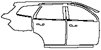 Ford Everest Exterior 2017 - (right) Door+Side Skirt+Rear Fender