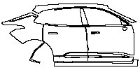 Zeekr 001 Exterior 2021 - (right) Door+Side Skirt+Rear Fender