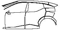 (left) Door+Rear Fender+Side Skirt