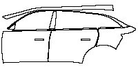 Leapmotor C11 Pure Electric 2021 - (left) Door+Rear Fender