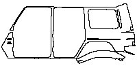 Mercedes-Benz G Class AMG G63 2013 - (left) Rear Fender (One-piece, with ''V8 BITURBO'', ''AMG'' emblems)