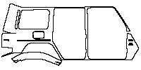 Mercedes-Benz G Class AMG G63 2013 - (right) Rear Fender (One-piece, with ''V8 BITURBO'', ''G63'' emblems)