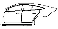 (left) Door+BC Pillar+Rear Fender+Side Skirt