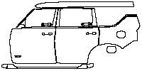 (left) Door+Side Skirt+Rear Fender