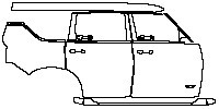 (right) Door+Side Skirt+Rear Fender