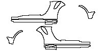 Porsche 911 Turbo 2014 - Rocker Panel (The bottom edge of rear fender covers the coarse-grained surface)