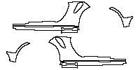 Porsche 911 Turbo 2014 - Rocker Panel (The bottom edge of rear fender dosen't cover the coarse-grained surface)