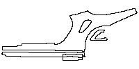 Porsche 911 Turbo 2014 - (left)Rear Fender+Side Skirt