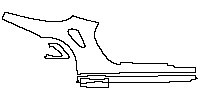 Porsche 911 Turbo 2014 - (right)Rear Fender+Side Skirt