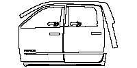 (left) Door+Side Skirt+Rear Fender
