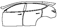 (left) Door+Side Skirt+Rear Fender