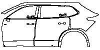(left) Door+Side Skirt+Rear Fender