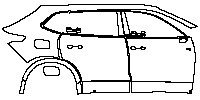 (right) Door+Side Skirt+Rear Fender