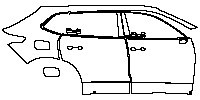 Volkswagen Tiguan L Pro Exterior 2024 - (right) Door+Side Skirt+Rear Fender