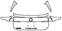 Volkswagen Tiguan L Pro Exterior 2024 - Trunk Lid (with ''上汽大众'', ''TIGUAN L PRO'' emblems)