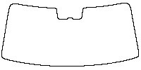 YangWang U8 Window 2023 - Windshield (with mirror and dotted area cutout)